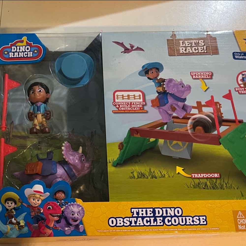 Dino Obstacle Course Playset - Purple and Green